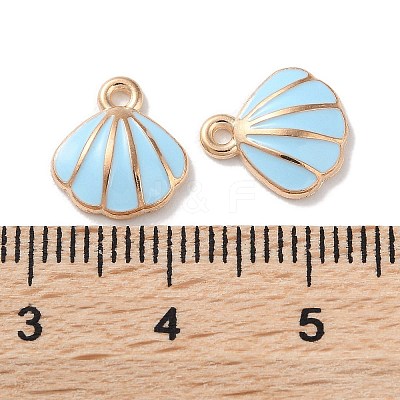 Alloy Enamel Pendants ENAM-O001-02D-G-1