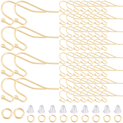 100Pcs 304 Stainless Steel Earring Hooks DIY-SP0001-03-1