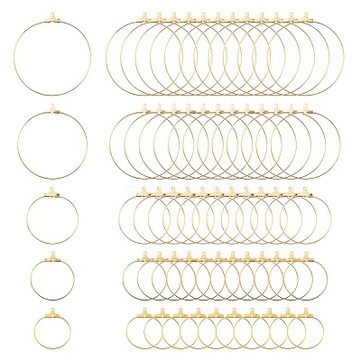 20Pcs 5 Size 304 Stainless Steel Pendants STAS-LS0001-12G-1