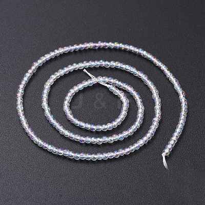 Electroplate Glass Beads Strands EGLA-K014-A-AB01-1