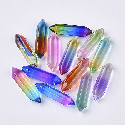 Glass Double Terminated Point Beads GLAA-S167-12-1