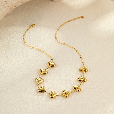 Ocean 304 Stainless Steel Link Chain Necklaces for Women NJEW-A060-01E-G-1