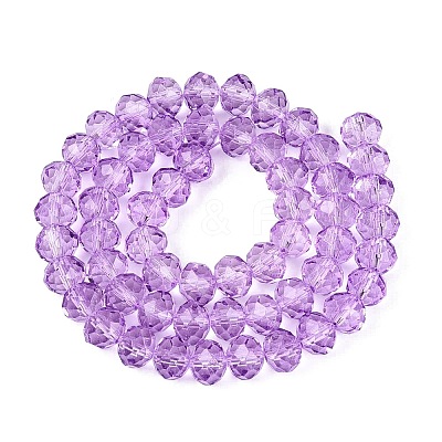Baking Paint Glass Beads Strands EGLA-Q120-B-B01-1