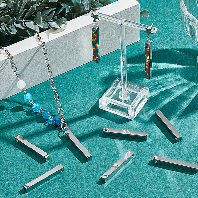 10Pcs 304 Stainless Steel Pendants FIND-SC0010-30-1