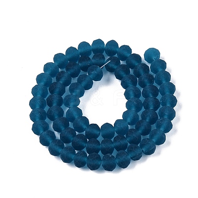 Transparent Glass Beads Strands EGLA-A044-T8mm-MD27-1