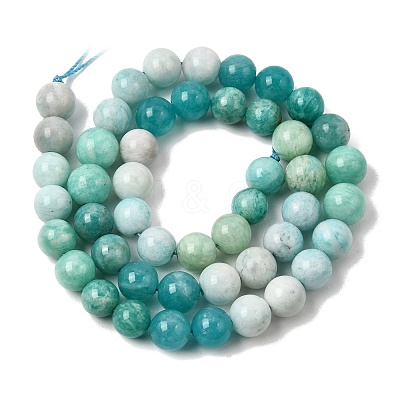 Gradient Natural Amazonite Beads Strands GG-CBA54CC-C01-8mm-1