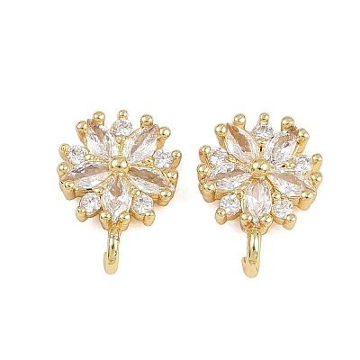 Brass Micro Pave Cubic Zirconia Pendants KK-A269-17G-1