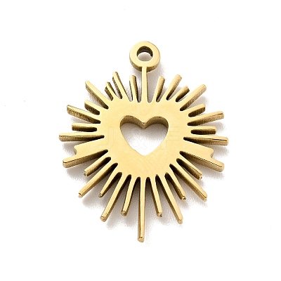 Ion Plating(IP) 304 Stainless Steel Glaze Manual Polishing Pendants STAS-G030-23G-1