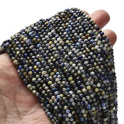 Natural Lapis Lazuli Beads Strands G-RM2025-A21-3mm-1