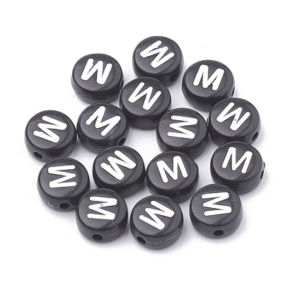 Opaque Acrylic Beads X-SACR-N002-02M-1