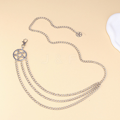 Alloy Pentagram Tassel Sexy Body Chains FS-WG0F340-01-1
