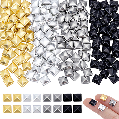340Pcs 4 Colors Aluminum Hotfix Iron On Studs DIY-NB0015-88-1