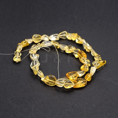 Natural Citrine Bead Strands G-J280-05-1