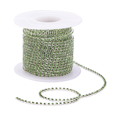 Brass Rhinestone Strass Chains CHC-R125-S6-02S-1