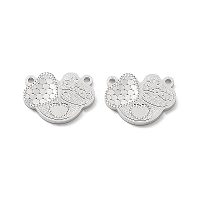 Rhodium Plated 925 Sterling Silver Charms STER-C003-10P-1