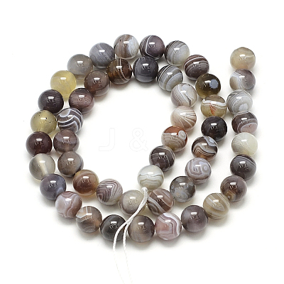 Natural Botswana Agate Beads Strands X-G-S150-24-8mm-1
