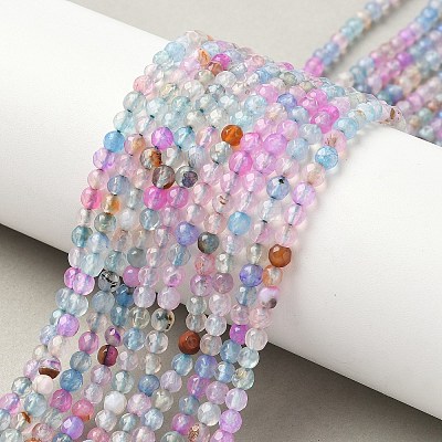Natural Agate Beads Strands X-G-E469-12V-1