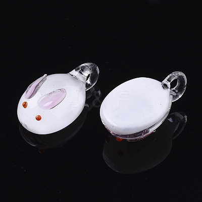 Handmade Lampwork Pendants LAMP-N021-002F-1