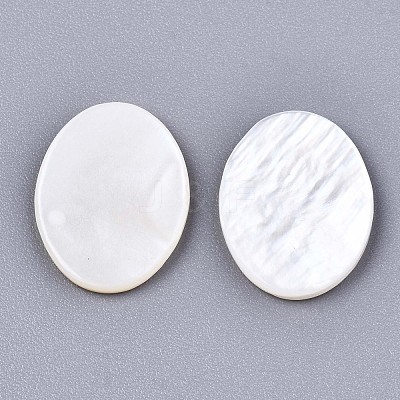 Natural Freshwater Shell Cabochons SHEL-S276-134B-01-1