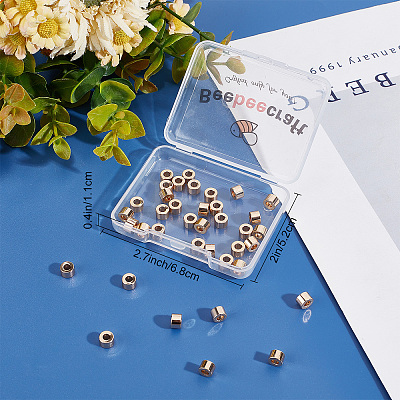 Long-Lasting Plated Brass Beads KK-BBC0002-69-1