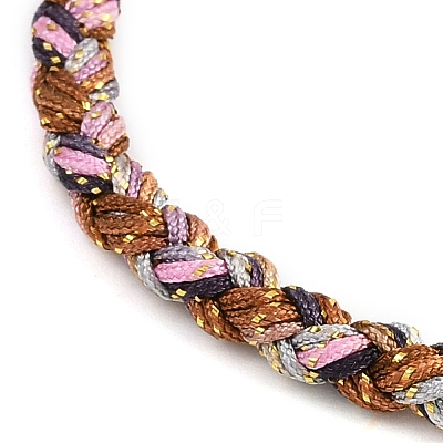 4MM Braided Nylon Cord Bracelets FIND-A057-01G-08-1