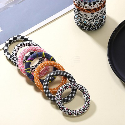 5Pcs Ring Food Grade Eco-Friendly Silicone Focal Beads JX894J-1