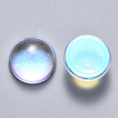 Transparent Glass Cabochons GLAA-S190-013A-E01-1