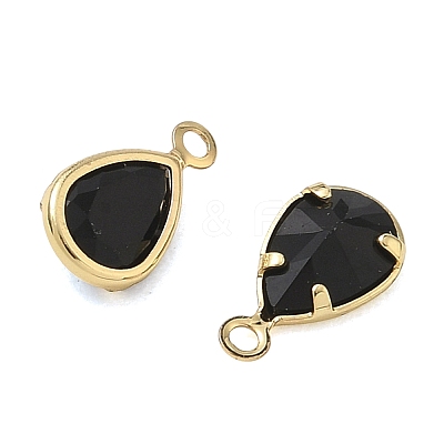 Brass Pave Cubic Zirconia Charms CU-CBABEB3-04G-01-1
