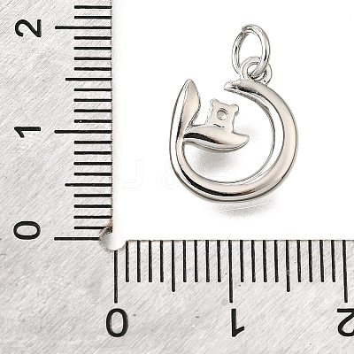Brass Micro Pave Cubic Zirconia Pendants KK-V007-23P-1