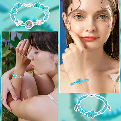 DIY Gemstone Earring & Bracelet & Necklace Making Kit DIY-PH0009-10-1