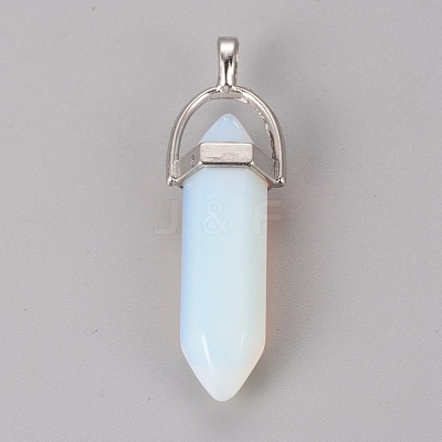 Opalite Pointed Pendants G-WH0004-16-1