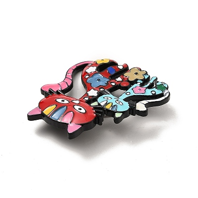 Alloy Enamel Brooches X-JEWB-P013-18EB-1