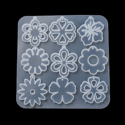 Flower DIY Pendant Silicone Molds DIY-G100-01A-1