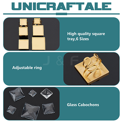 201 Stainless Steel Cuff Pad Ring Settings DIY-UN0055-89-1
