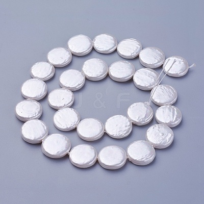 Shell Pearl Beads Strands X-BSHE-P030-01D-1
