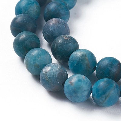 Natural Apatite Beads Strands G-F617-02-8mm-1