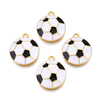Rack Plating Eco-Friendly Alloy Enamel Pendants ENAM-N052-009-1