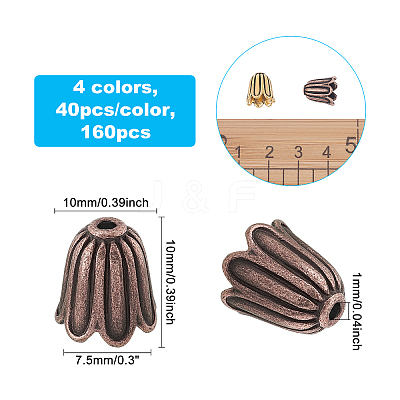 Tibetan Style Bead Caps TIBEB-FH0001-31-1