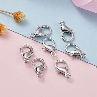 Zinc Alloy Lobster Claw Clasps X-E102-1