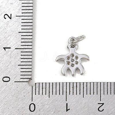 Brass Micro Pave Cubic Zirconia Pendants KK-A269-04E-P-1