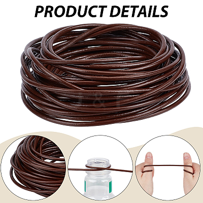 10M Round Cowhide Leather Cord WL-CL0001-32B-03-1