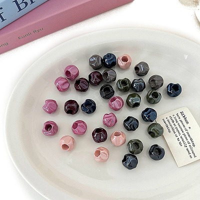 Opaque Acrylic Beads OACR-N137-20-1