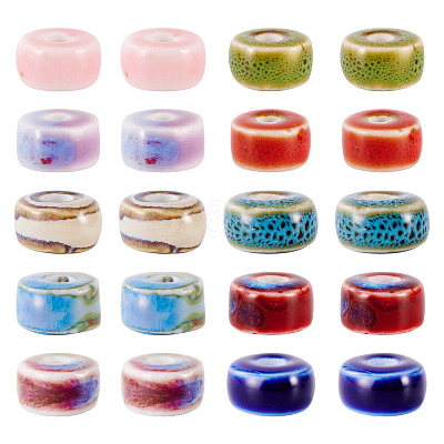 20Pcs Handmade Porcelain Beads PORC-TA0001-32-1