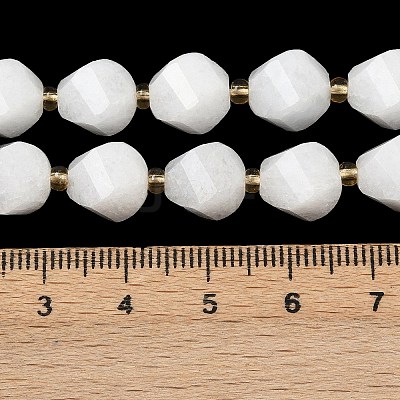 Natural White Jade Beads Strands G-U023-A20-01A-1