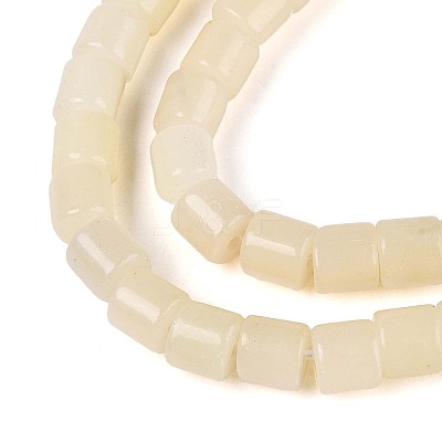 Natural White African Opal Beads Strands G-T141-85B-01-1