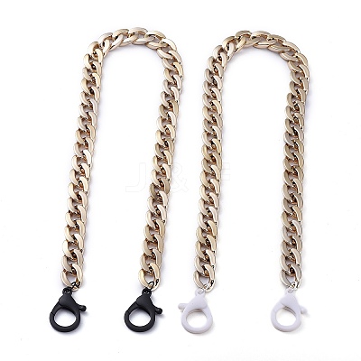 Personalized CCB Plastic Curb Chain Necklaces NJEW-JN02881-1