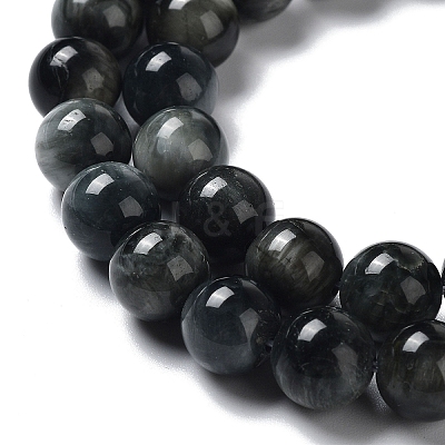 Natura Hawk's Eye Beads Strands G-D0001-22B-8mm-01-1