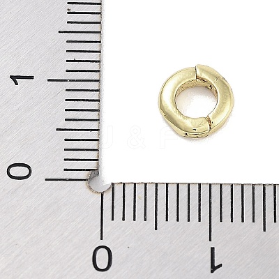 Brass Spring Gate Rings KK-M293-53G-1