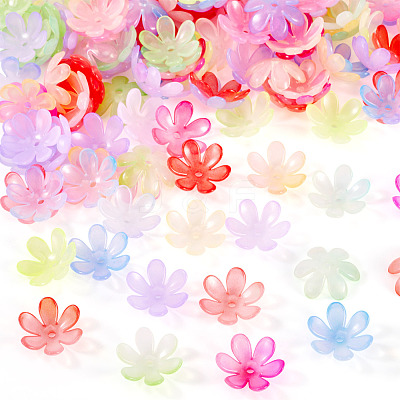 169Pcs Transparent Plastic Bead Caps KY-TA0001-57-1