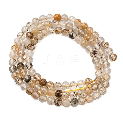 Natural Rutilated Quartz Beads Strands G-D314-A01-4mm-1